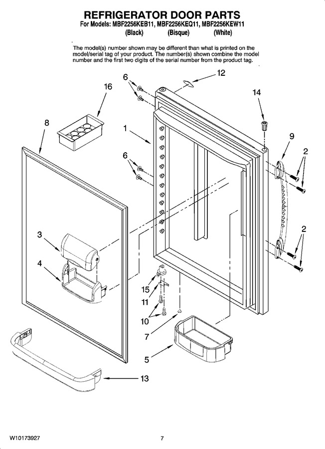 Diagram for MBF2256KEW11