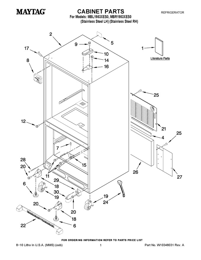 Diagram for MBR1953XES0