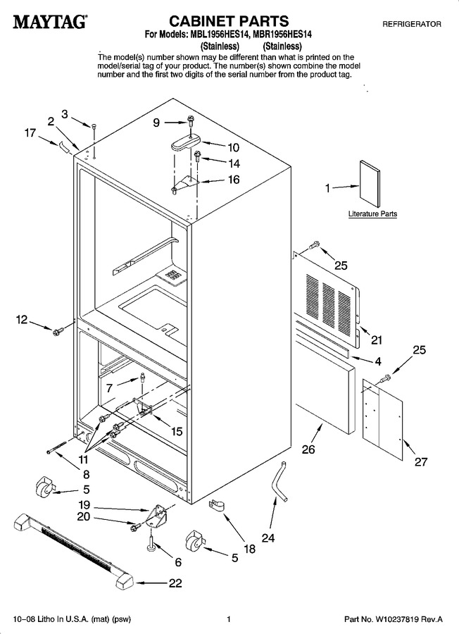 Diagram for MBL1956HES14