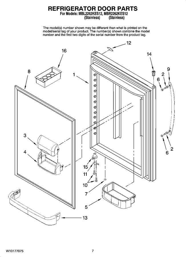 Diagram for MBR2262KES12