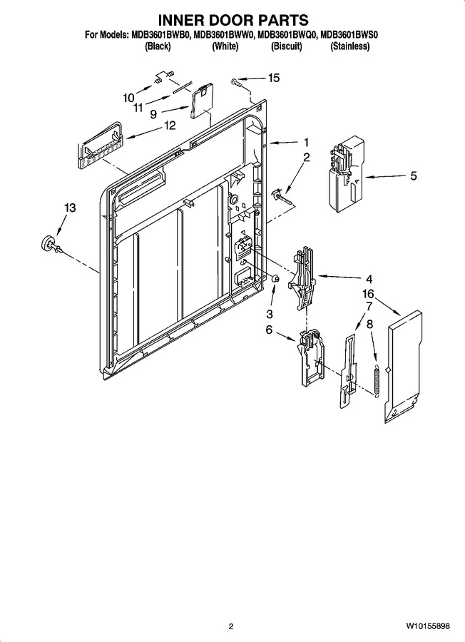 Diagram for MDB3601BWQ0