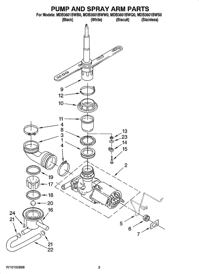 Diagram for MDB3601BWB0