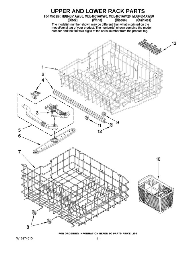 Diagram for MDB4651AWW0