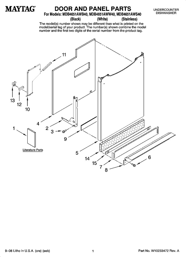 Diagram for MDB4651AWB40