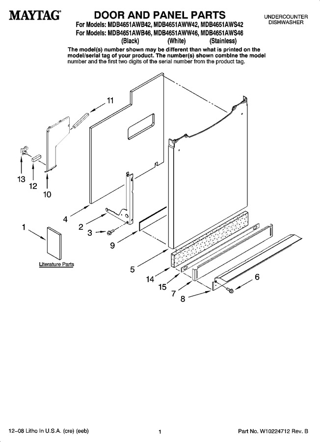 Diagram for MDB4651AWW46