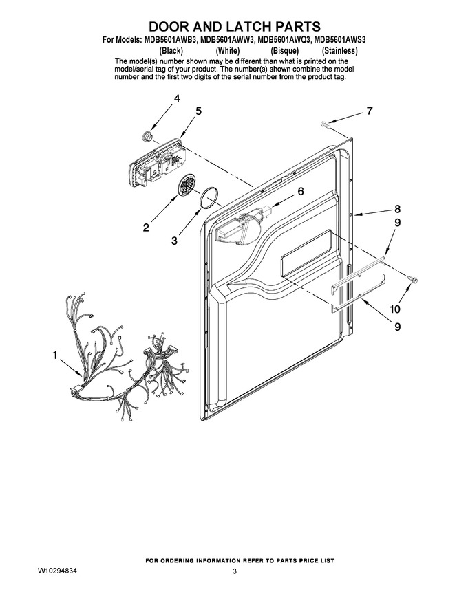 Diagram for MDB5601AWW3