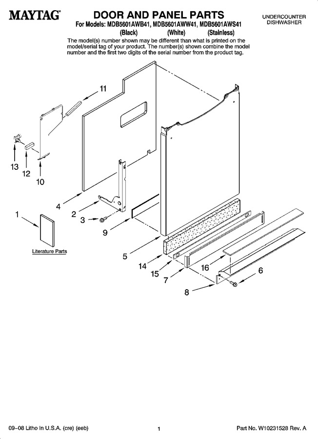 Diagram for MDB5601AWW41