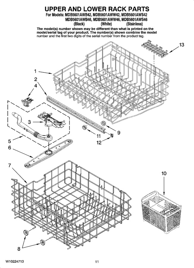 Diagram for MDB5601AWW42