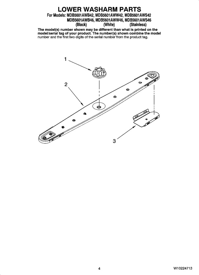 Diagram for MDB5601AWW42