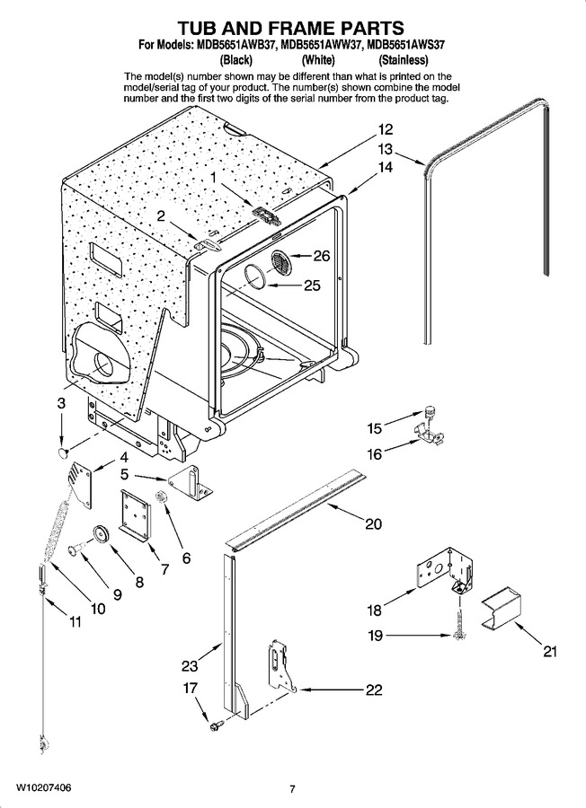Diagram for MDB5651AWW37