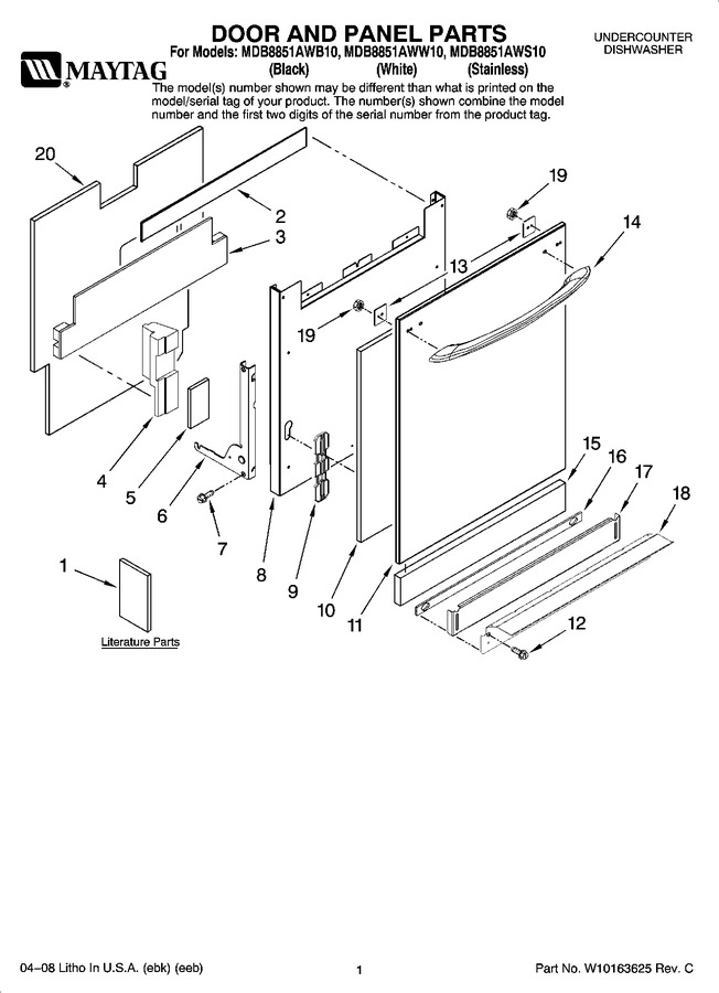 Diagram for MDB8851AWW10