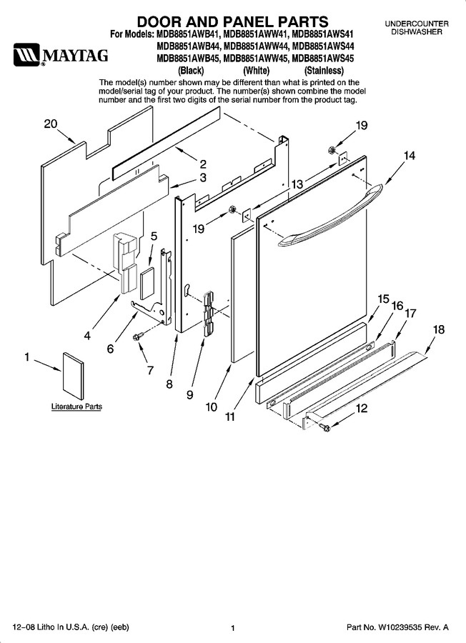 Diagram for MDB8851AWB45