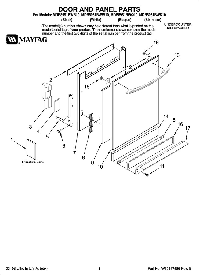Diagram for MDB8951BWW10