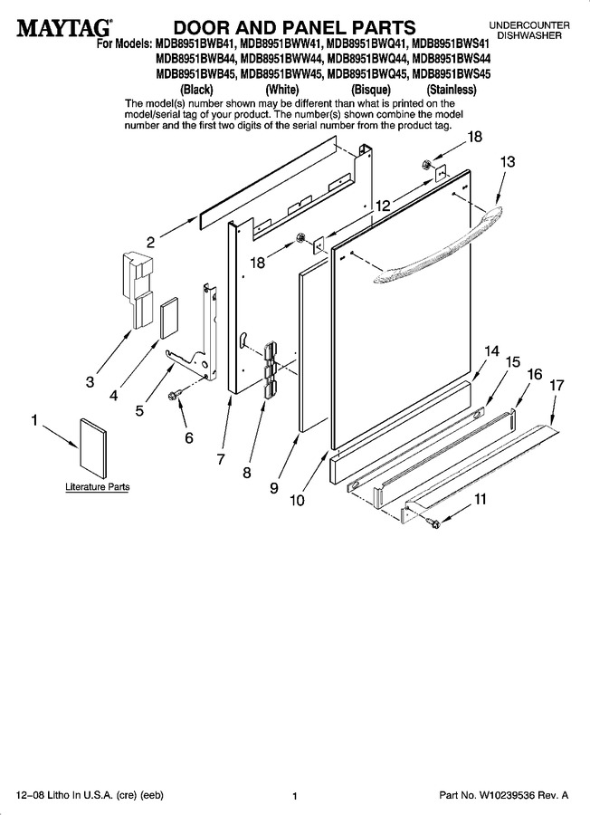Diagram for MDB8951BWB45