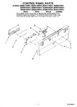 Diagram for 02 - Control Panel Parts