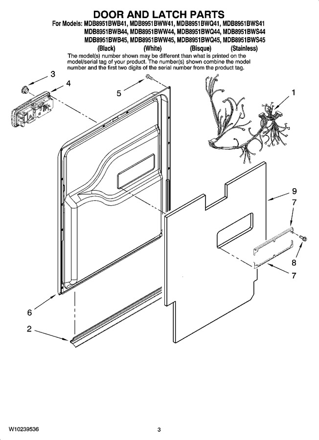 Diagram for MDB8951BWS44