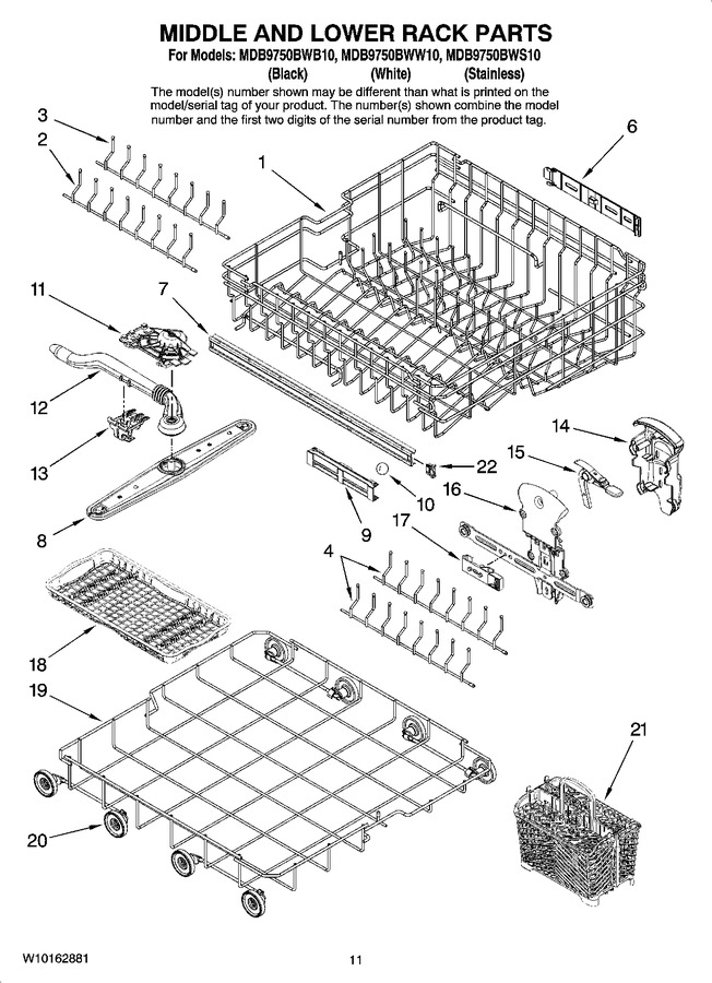 Diagram for MDB9750BWB10