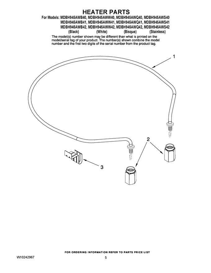 Diagram for MDBH945AWW40