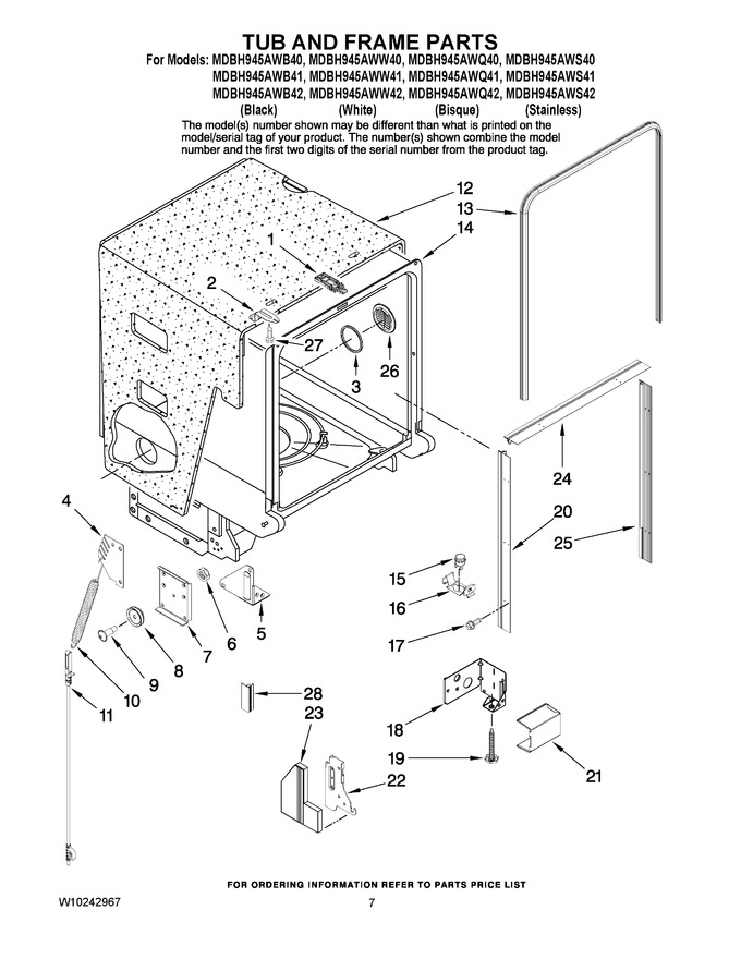 Diagram for MDBH945AWW42