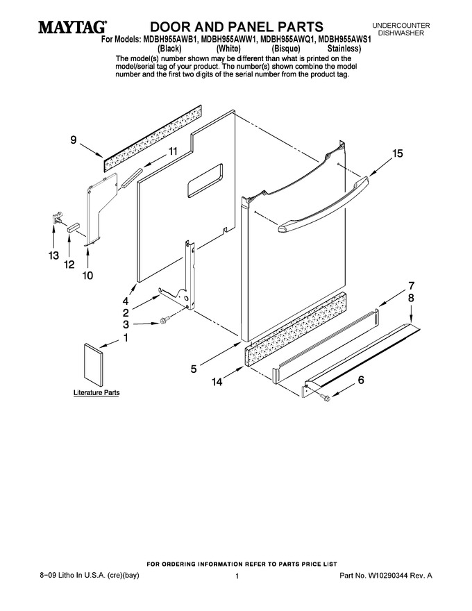 Diagram for MDBH955AWQ1