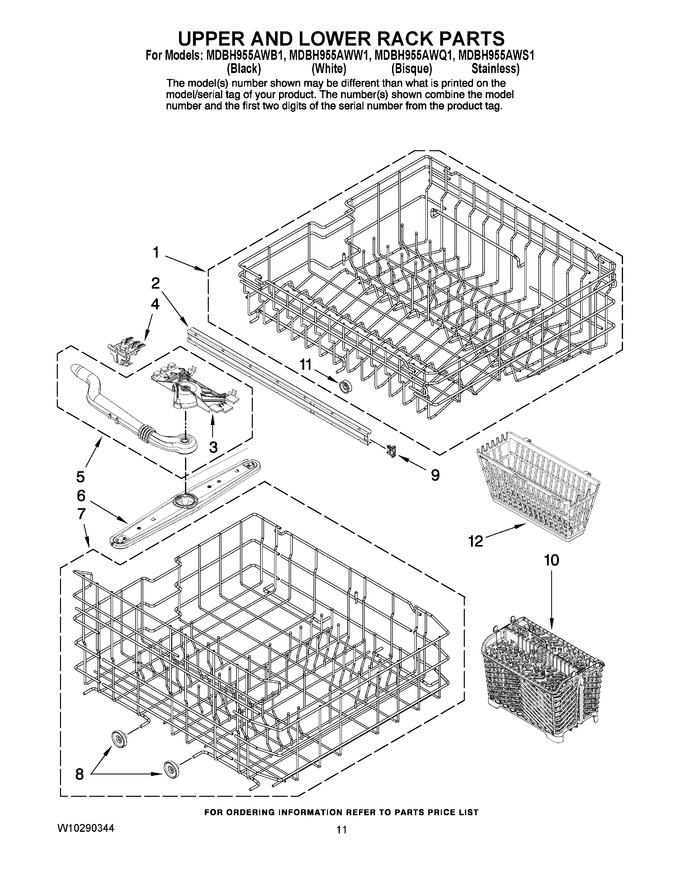 Diagram for MDBH955AWW1