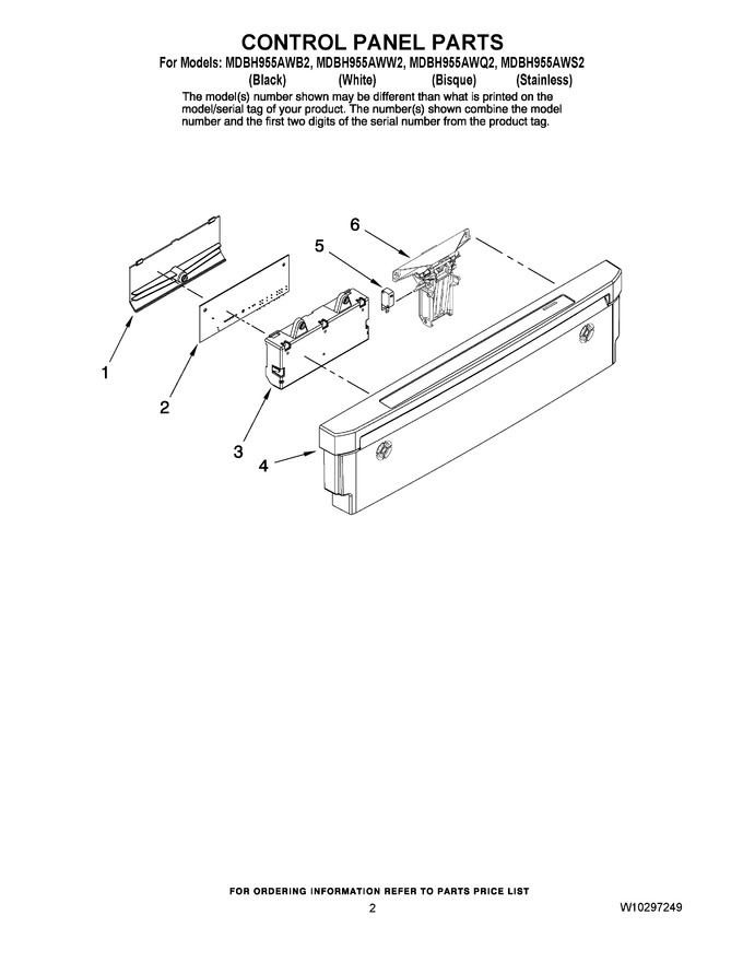 Diagram for MDBH955AWW2