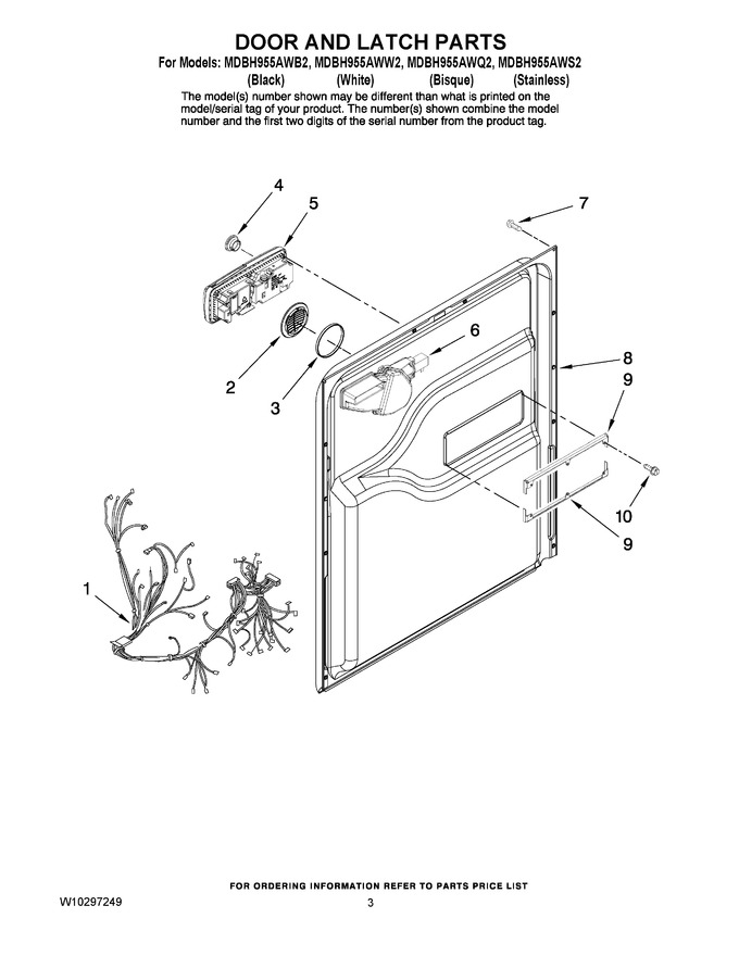 Diagram for MDBH955AWQ2