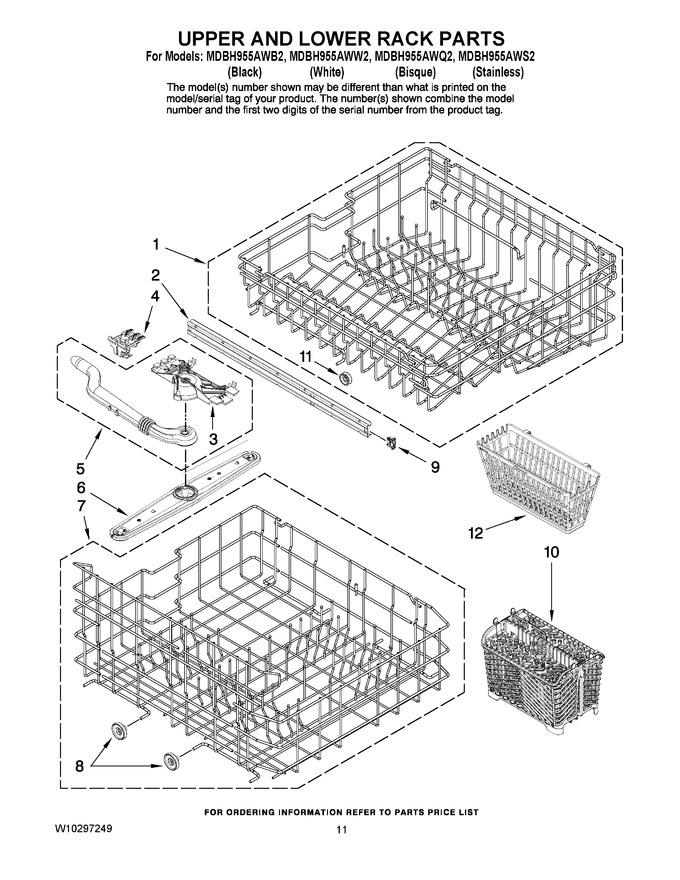 Diagram for MDBH955AWW2
