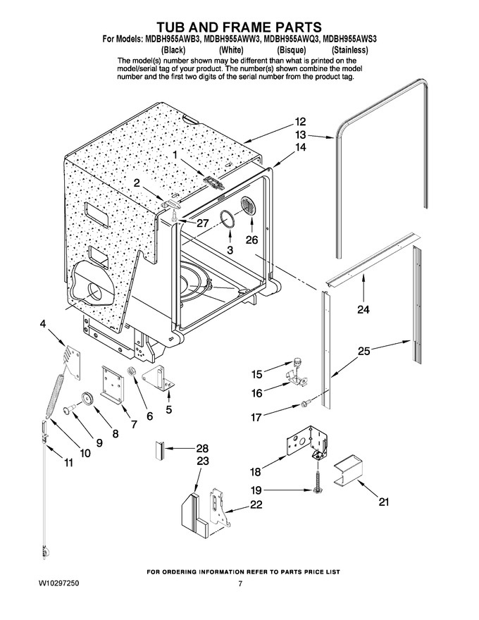 Diagram for MDBH955AWW3