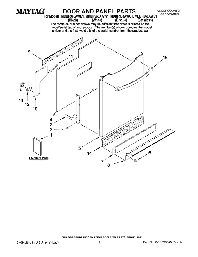 Diagram for MDBH968AWS1