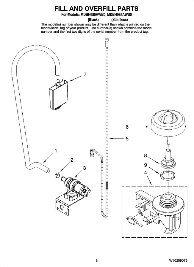Diagram for MDBH985AWS0