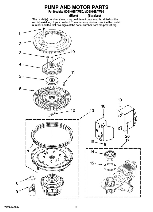 Diagram for MDBH985AWS0