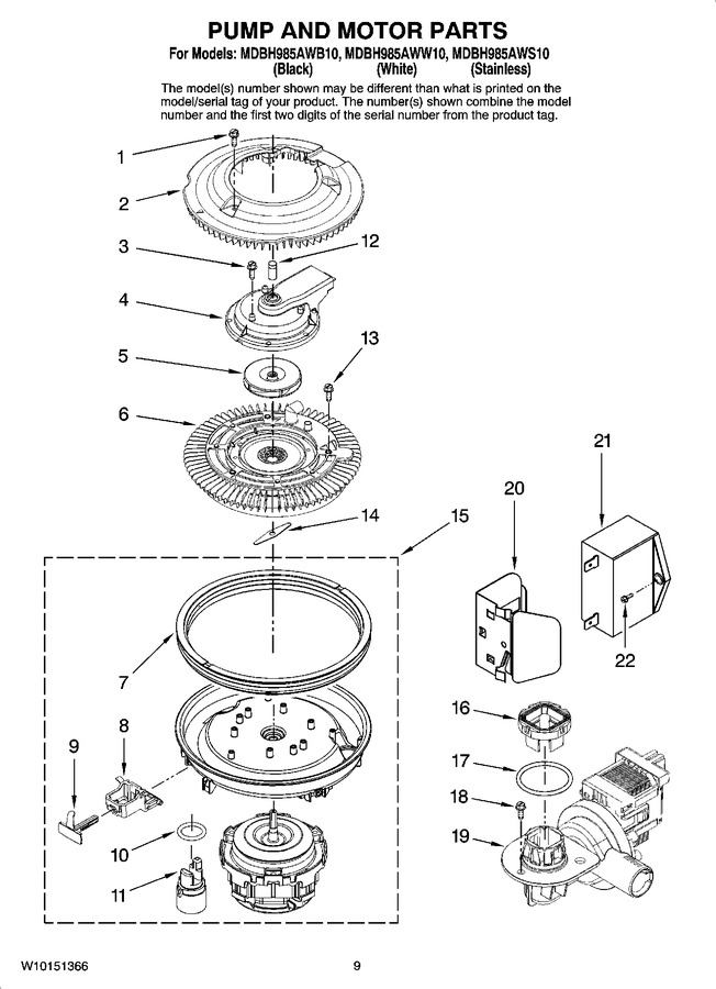 Diagram for MDBH985AWB10