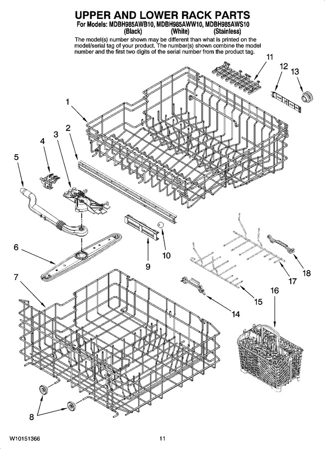 Diagram for MDBH985AWW10
