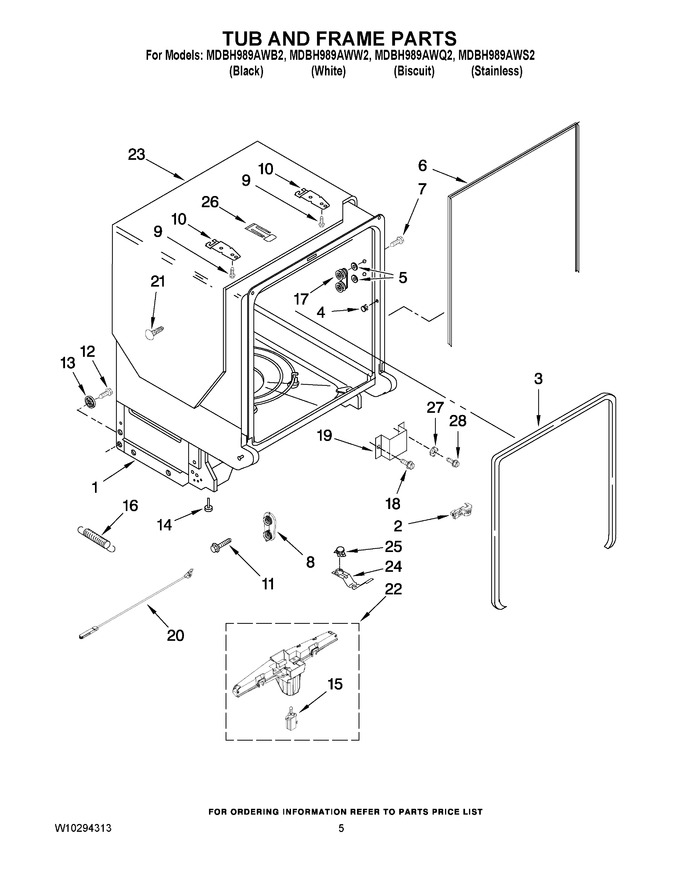 Diagram for MDBH989AWQ2