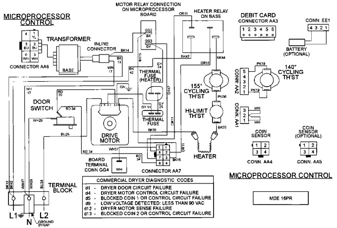 Diagram for MDE16PRAYW