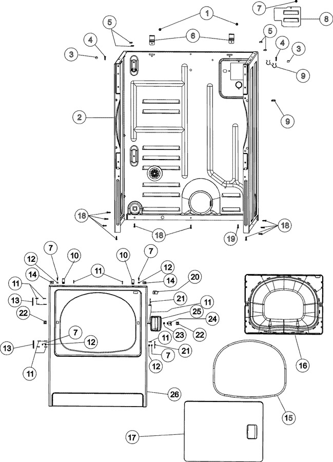 Diagram for MDE2706AZW