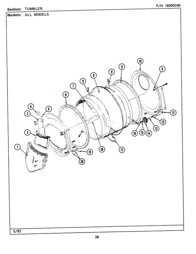 Diagram for MDE26CTACW