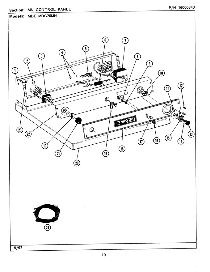 Diagram for MDE26MNAEL