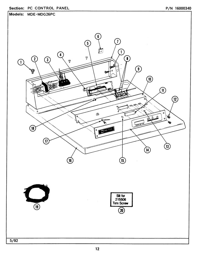 Diagram for MDG26PCAAW