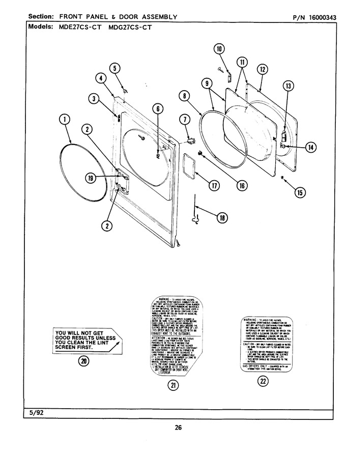 Diagram for MDE27CTACL