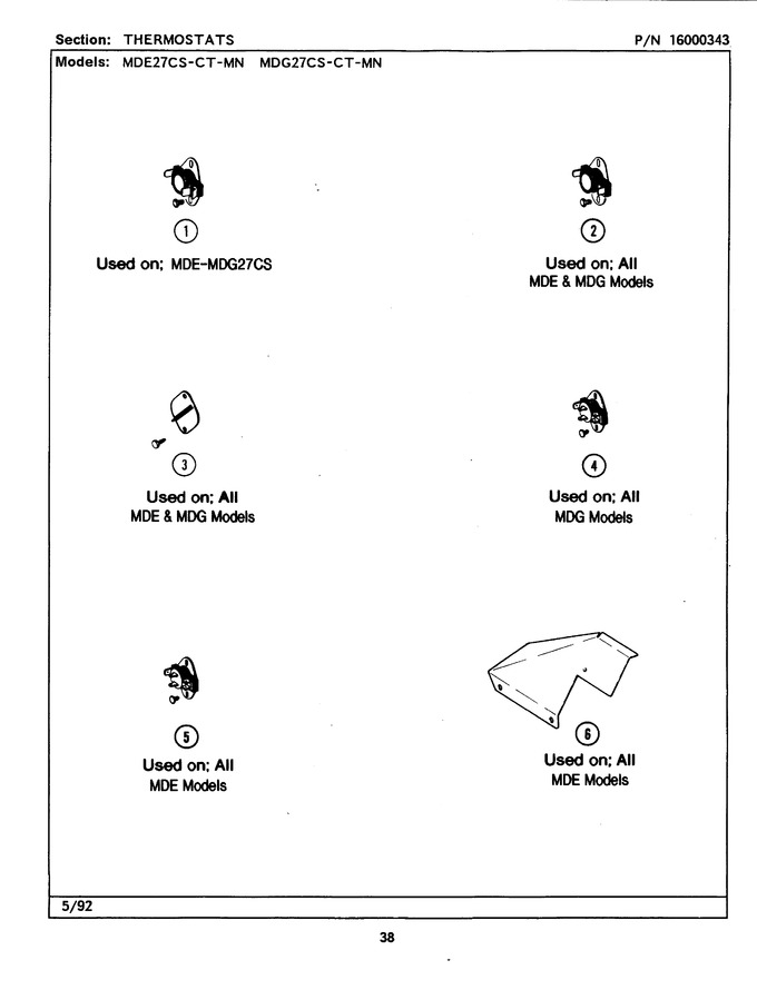 Diagram for MDE27CTACW
