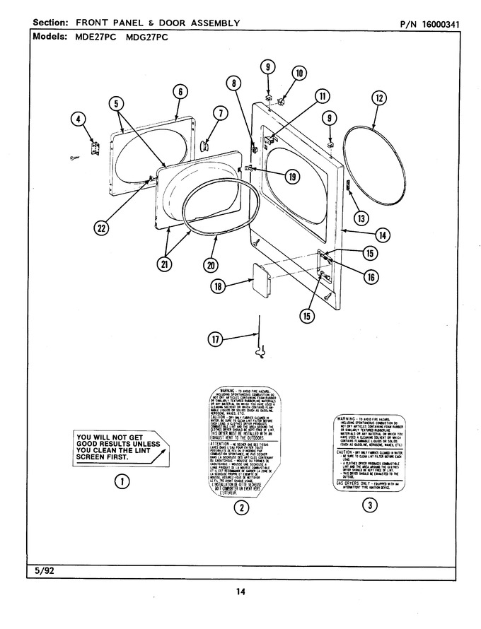Diagram for MDG27PCAAW