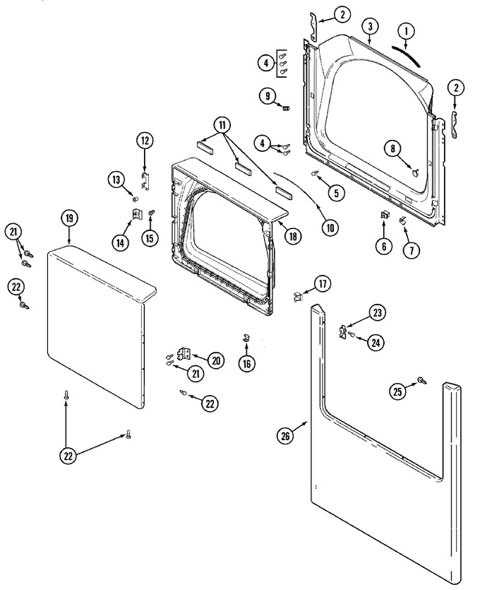 Diagram for MDG3500BWW