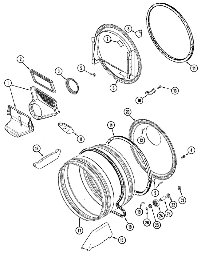 Diagram for MDE7400AZW