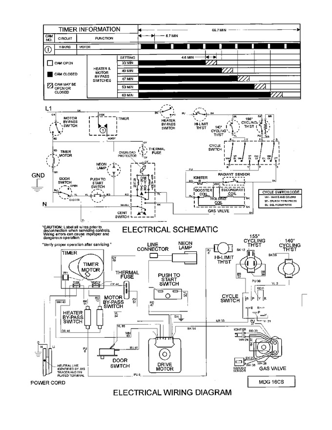 Diagram for MDG16CSDWQ