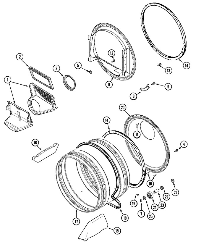 Diagram for MDG2600BWW