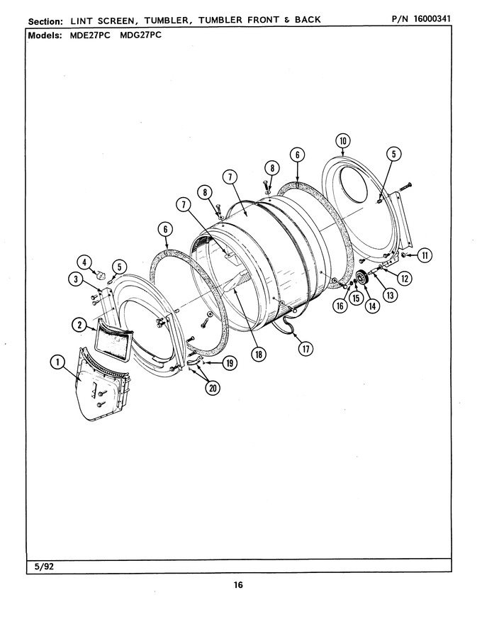 Diagram for MDG27PCAAW