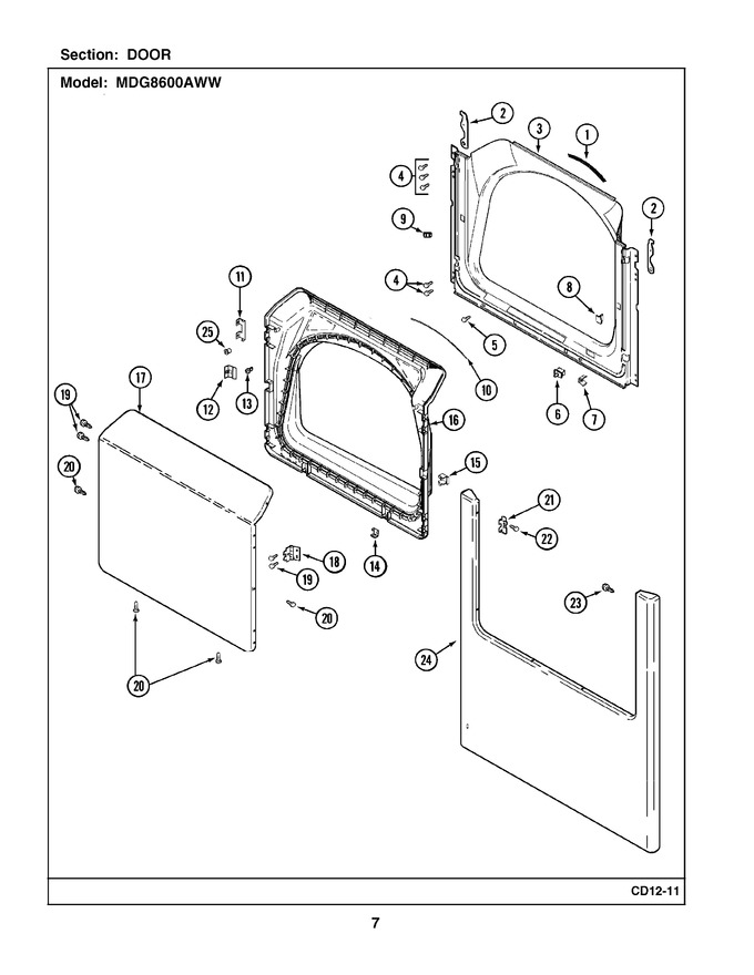Diagram for MDG8600AWW