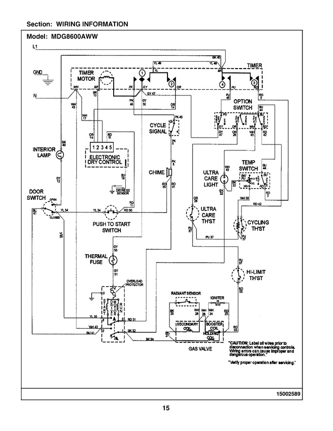 Diagram for MDG8600AWW